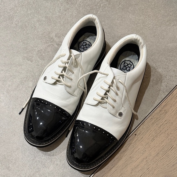 G/FORE Other - White and Black Cap-Toe Men's G/Fore Golf Shoes